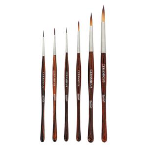 Ceramicus Ceramist Brush Synthetic Bristle Set Complete Set 6/St