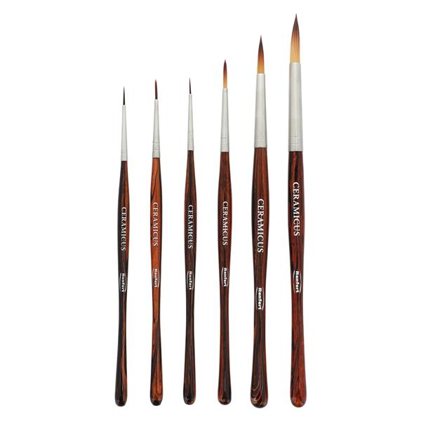 Ceramicus Ceramist Brush Synthetic Bristle Set Complete Set 6/St