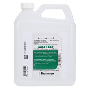 GoLytely Oral Solution Varied Concentrations Pineapple Bottle 4000mL Each