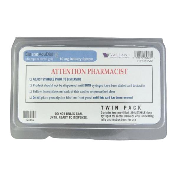 Diastat AcuDial Rectal Gel 10mg Twin Pack Delivery System 2/Package