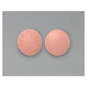 Seroquel Tablets 25mg Bottle 100/Bottle Each