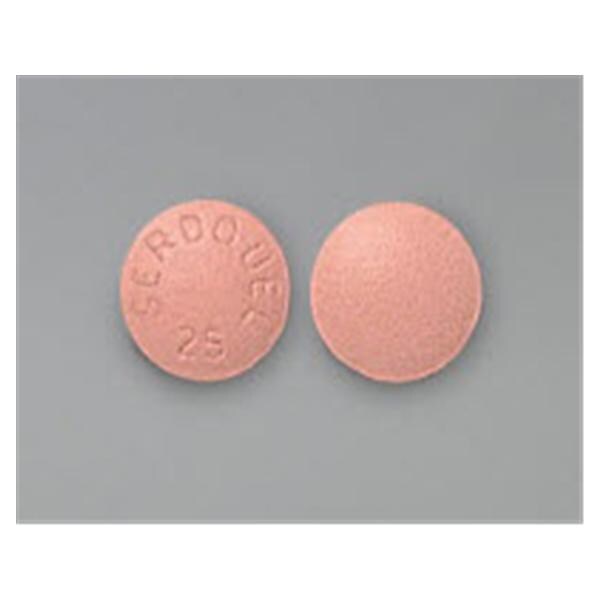 Seroquel Tablets 25mg Bottle 100/Bottle Each