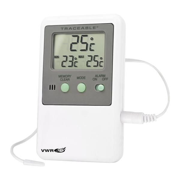 Traceable Alarm Thermometer ABS Plastic -50 to 70°C 7x10.8x1.9cm...