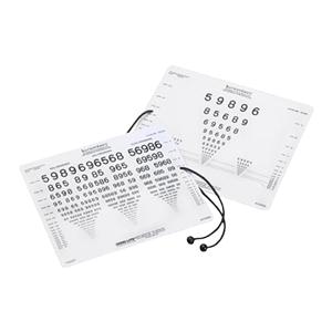 Near Point Card Acuity Test 16" Testing Distance Each