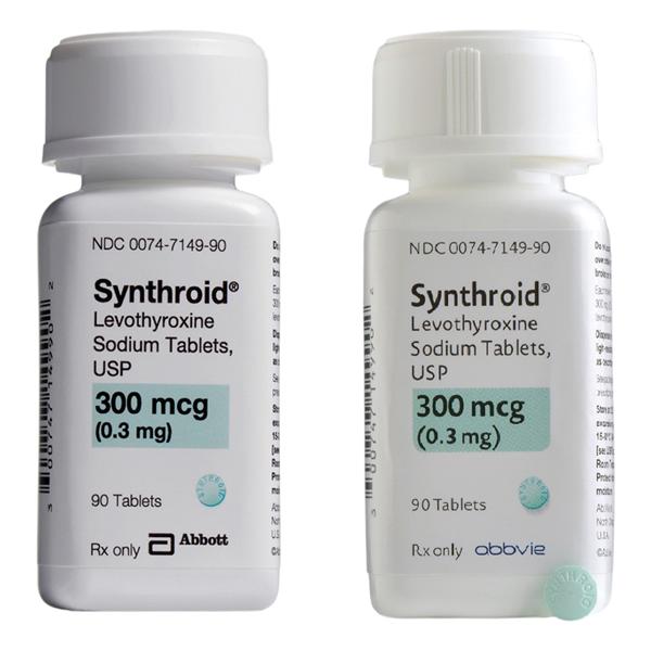 Synthroid Tablets 300mcg Bottle 90/Bottle Each