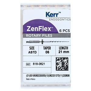 ZenFlex Shaping File 21 mm Size 20-45 Nickel Titanium .06 6/Pk