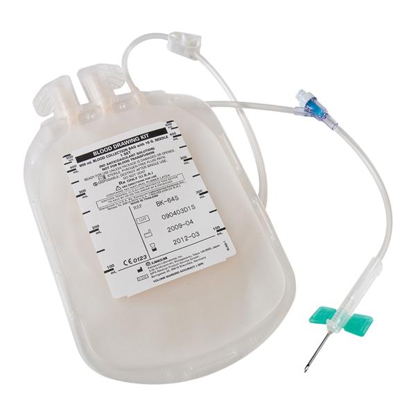 K-Shield Advantage Blood Bag 16g _ 48" Tubing Winged Safety Not M...