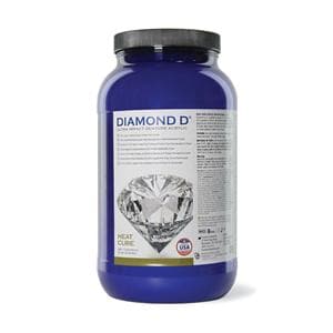 Diamond D Denture Resin Ultra Impact Acrylic Heat Cure Dark Veined 5Lb/Ea