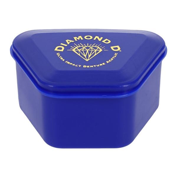 Diamond D Denture Cup Disposable Blue Plastic 1 oz 100/Package