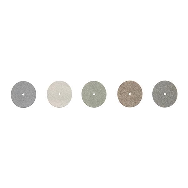 Interproximal Rubber Wheels Aluminum Oxide Black 25/Bx