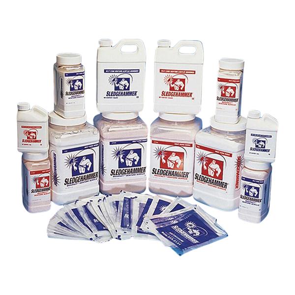 Sledgehammer Denture Resin High Impact Acrylic Heat Cure Light Fibered + 1Lb/Pk