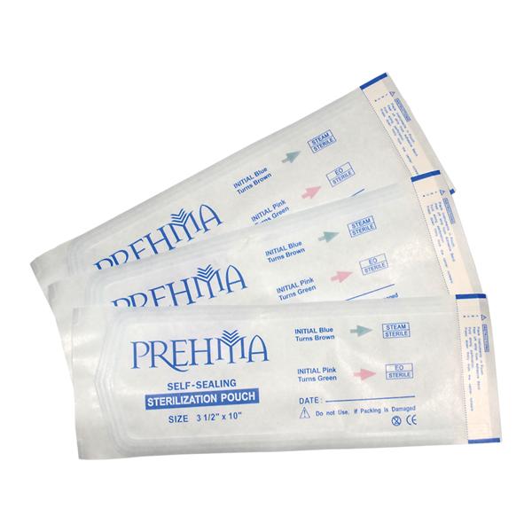Prehma Sterilization Pouch 3.5 in x 10 in Blue / White Not Made F...