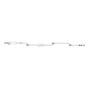 IV Administration Set Needleless 107" 10 Drops/mL Priming Volume 23mL 100/Ca