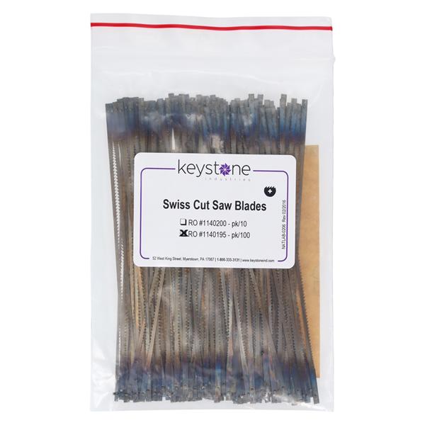Swiss Cut Saw Blades .010" 100/Pk