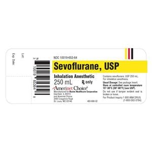 AMCHC Sevoflurane Inhalation Solution 100% Bottle 250mL 6/Package