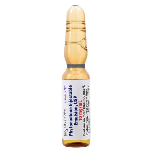 Phytonadione (Vitamin K) Injection 10mg/mL Ampule 1mL Each, 50 VL...