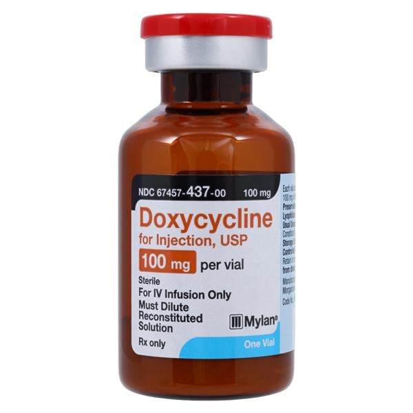 Doxycycline Injection 100mg/vl Powder SDV Each, 50 VL/CA