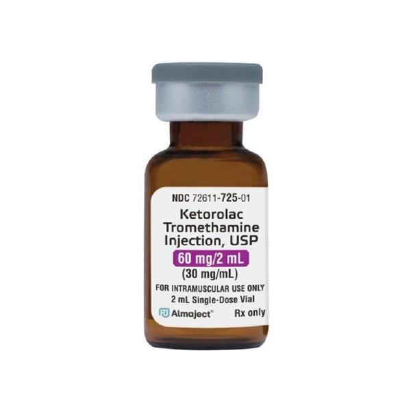Ketorolac Tromethamine IM Injection 30mg/mL SDV 2mL Each