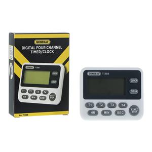 Mannix 4 Channel Timer LCD 1 min alarm Each