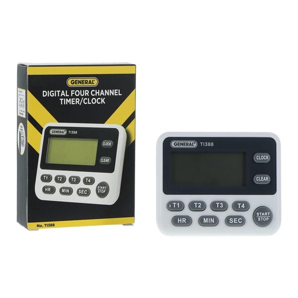 Mannix 4 Channel Timer LCD 1 min alarm Each