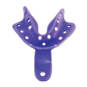 Tray-Aways Disposable Double Arch Edentulous Tray Perforated 4 Med Lower 12/Pk