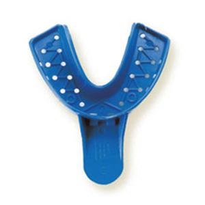 Tray-Aways Disposable Double Arch Impression Tray Perforated 2 Large Lower 12/Bg, 100 BG/CA