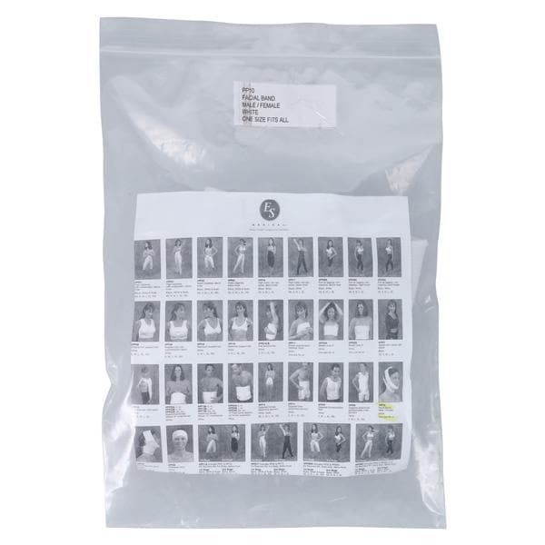 Compression Band Facial One Size Unisex White