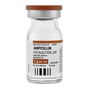 Ampicillin Powder Injection 1gm/Vl SDV 10mL Each