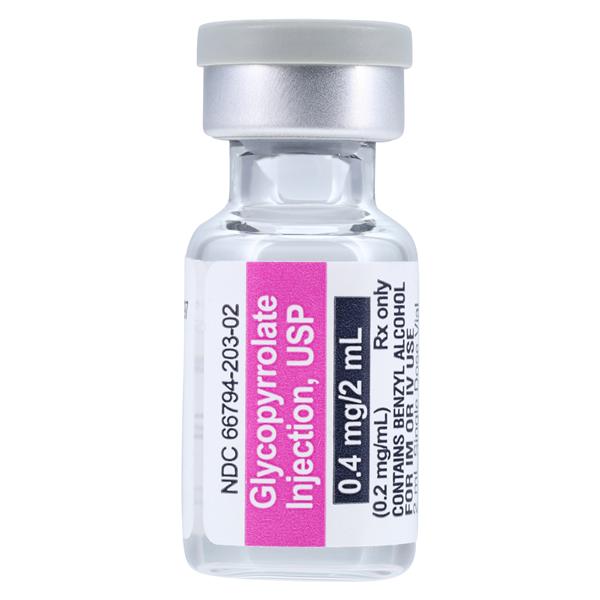 Glycopyrrolate Injection 0.2mg/mL SDV 2mL Each