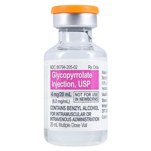 Glycopyrrolate Injection 0.2mg/mL MDV Each