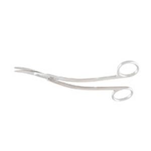 Miller Surgical Scissors Bayonet Shaped 6-3/4" Stainless Steel Ea
