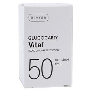 Glucocard Vital Blood Glucose Test Strips For DME CLIA Waived 50/...