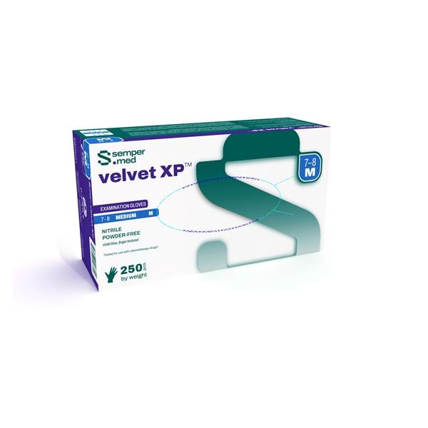 StarMed Ultra Nitrile Exam Gloves Medium Violet Blue Non-Sterile