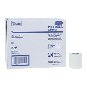 Pros Choice Athletic Tape Elastic/Fabric 2"x5yd White Non-Sterile...