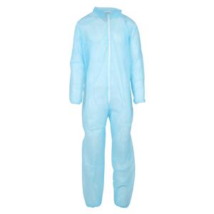 Disposable Staff Coverall X-Large Blue Long Sleeves Not Made From...