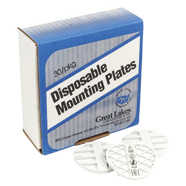 Hanau Mounting System High Impact Plastic Disposable Plates Single Pin 180/Pk