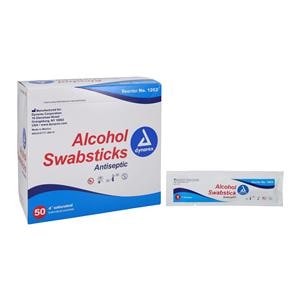 Prep Swabstick Isopropyl Alcohol 70% 1's 4", 10 BX/CA