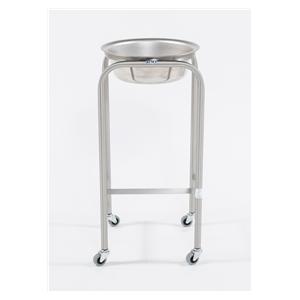 Stand Basin 8-1/2qt 15x15x36" Silver Reusable Baker Stainless Ste...