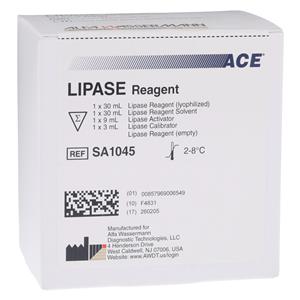Lipase Reagent Multi 150 Count R: 1x30mL/ Sol: 1x30mL/ Act: 1x9mL...