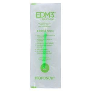 Biopunch Biopsy Punch 2.5mm Stainless Steel Blade Sterile Disposable 25/Bx
