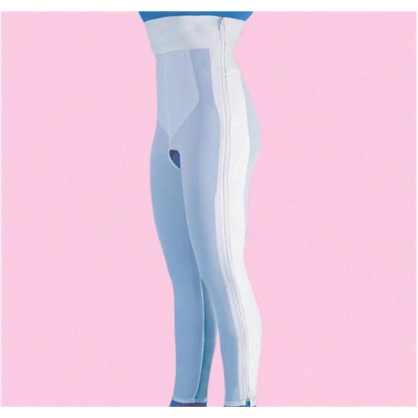 Compression Girdle High Waist/Ankle Length Large 41-45" White