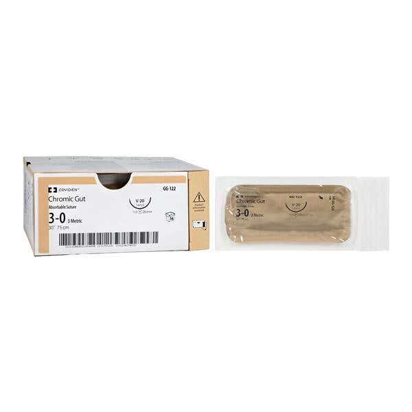 Surgigut Suture Chromic Gut Monofilament 3-0 30" Absorbable V-20...