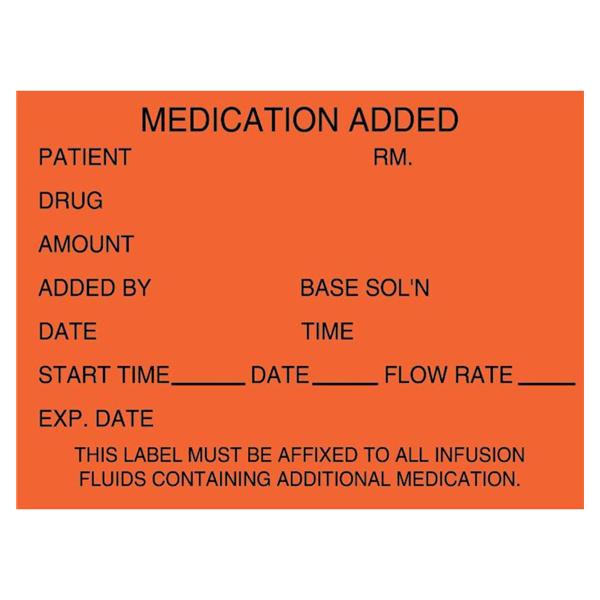 Label Medication Added 2.5X1.75 1/Rl 1/Rl