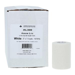 Arrow-Lite Athletic Tape Poly Blend Fabric/Elastic 3"x7.5yd White...