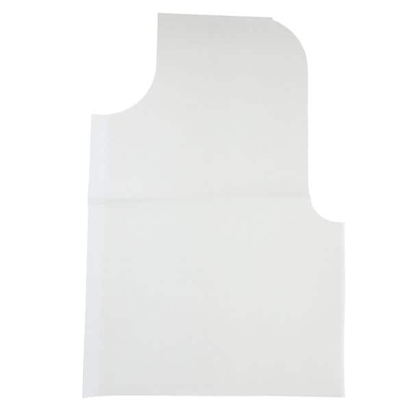 Exam Cape Short Sleeves, Front/Back Opening 30 in x 21 in White D...