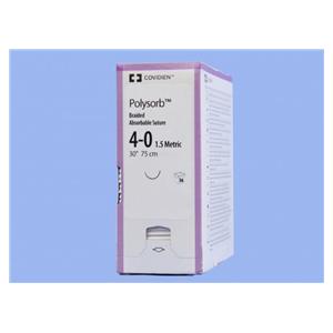 Polysorb Suture 4-0 30" Polyester Braid CV-25 Violet 36/Ca