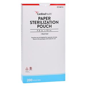 Sterilization Pouch Heat Seal 7.5 in x 13 in 200/Pk