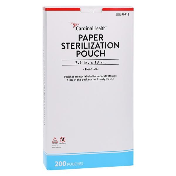 Sterilization Pouch Heat Seal 7.5 in x 13 in 200/Pk