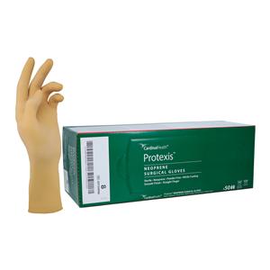 Protexis Neoprene Surgical Gloves 8 Light Brown 50/Bx, 4 BX/CA