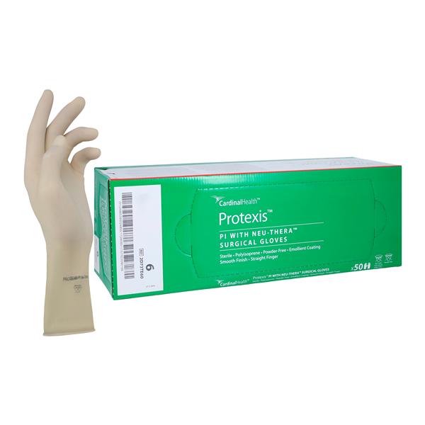 Protexis PI Neu-Thera Synthetic Polyisoprene Surgical Gloves 6 Cream 50/Bx, 4 BX/CA
